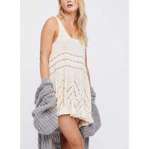 NWT Free People Voile and Lace Trapeze Slip / Tea Combo